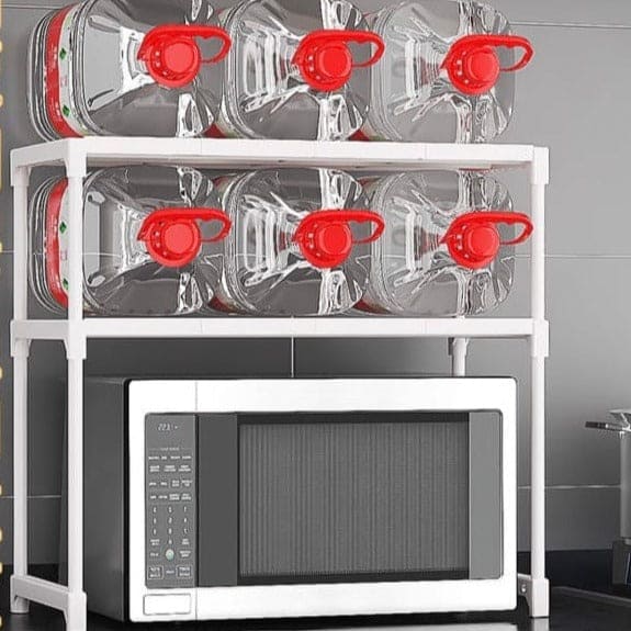 Microwave Storage Rack, Desktop Dishes Spice Food Multi Layer Storage Rack, Multifunction Kitchen Storage Rack, Metal Plastic Oven Organizer Rack Microwave Storage Rack, Desktop Dishes Spice Food Multi Layer Storage Rack, Multifunction Kitchen Storage Rack, Metal Plastic Oven Organizer Rack